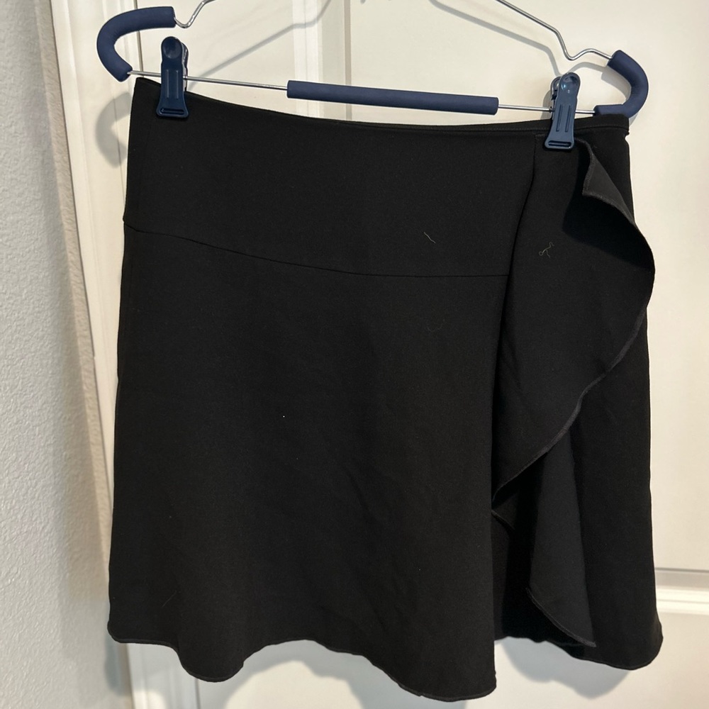Loft Mini Black Skirt Ruffle 6 Petite